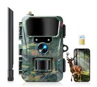 WOLFANG Cámara de Caza 4G, Cámara Fototrampeo 48MP 2K HD, Nocturna 850 NM LED IR con 0,2 s Activación, Cámara Caza Impermeable IP66 para Vida Silvestre y Monitoreo de Seguridad WT07