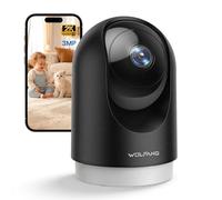 WOLFANG Cámara Vigilancia Interior 2K, Cámara Vigilancia Domicilio WiFi 360° PTZ con Seguimiento, Vision Nocturna y Audio Bidireccional, Cámara Vigilancia Perros, Compatible Alexa, Sin Cuotas