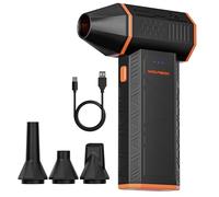 WOLFBOX - Soplador de aire eléctrico inalámbrico de 110000 rpm, mini soplador ajustable de 3 engranajes con carga rápida