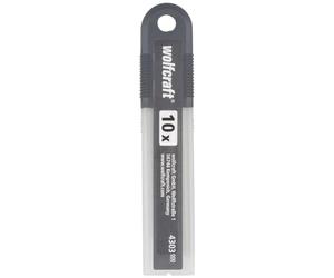 wolfcraft 10 cuchillas separables de 18 mm, 8 segmentos I 4303000 I Accesorio para cúter de cuchillas separables