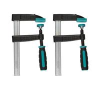 wolfcraft 2 sargentos de tornillo, 150 mm I 8645000 I Para numerosas aplicaciones de sujeción, ideal para proyectos de bricolaje