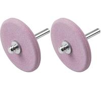 wolfcraft 2140000 - Muela para afilar, cuchillos y tijeras portaútil 6 mm Ø 60 mm (Paquete de 2)