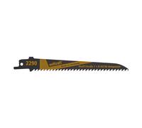 Wolfcraft 2290000 Hojas de Sierra de Sable Curvo CV para Madera y Plástico, 150 mm, Pack 2 uds