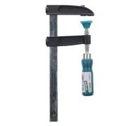 wolfcraft 2x Sargento de Tornillo Mini, 150 mm y Prensa de Sujeción | Herramienta para bricolaje con husillo galvanizado, brazo de 50 mm y placa de presión de plástico reforzado. 3606000