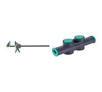 Wolfcraft 3033000-1"EHZ Pro 100-700" Sargento monomanual, 100 mm Largo, multicolor, 92 x 26 x 4,5 cm + 3038000Connectoradaptador para sargentos monomanuales