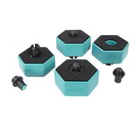 wolfcraft 4 soportes de piezas multifuncionales I 6892000 I Soporte antideslizante para piezas