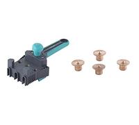 Wolfcraft 4640000 - Maestro guía de ensamblaje de plástico - Ø 6, 8, 10 mm & 2911000-4 marcadores para espigar Ø 6 mm