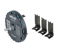 Wolfcraft 5978000 Sierra De Corona Ajustable, 0 W, 0 V, Negro, 45 X 130 Mm + 5979000 Cuchillas De Sustitución Para Sierra De Corona N.º Art. 5977000, 5978000, 5983000-5986000 Pack 3, 0 W, 0 V
