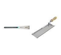 Wolfcraft 6951000 - Sierra Japonesa Ryoba Con Mango De 2 Componentes, 240 Mm+ 6925000 - Sierra De Mano Con Mango Acodado Y Orientable. 390 X 45 X 90 Mm
