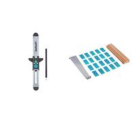 Wolfcraft 6952000 Ajustador de Laminado Para Una Medición Exacta de la Última Tabla + 623372000 6931000-1 Set de Instalación Para Suelo Laminado Contenido. 20 Cuñas Distanciadoras No. 6930000