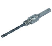 wolfcraft Adaptador con broca centradora para coronas de perforación con dentado de diamante I 5956000 I Accesorios para coronas de perforación con dentado de diamante