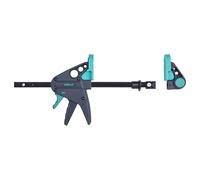 wolfcraft Barrilete-sargento de mesa PRO 65-150-W I 3036000 I Para la sujeción en todas las mesas con orificios de 20 mm I Ancho de sujeción 120 mm