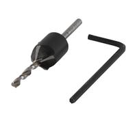 Wolfcraft broca de perforación previa con avellanador, Ø 3,5-6 mm i