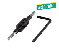 Wolfcraft broca de perforación previa con avellanador, Ø 4-4,5 mm i