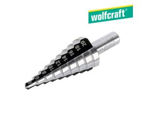 Wolfcraft broca escalonada hss, Ø 4-20 mm, vástago redondo i 2515000