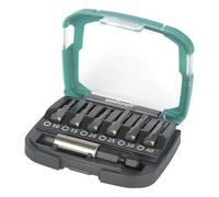 wolfcraft Caja de puntas FIX-GRIP, TORX® (T 10-40), 7 piezas I 2965000 I 6 puntas Solid FIX-GRIP para pares de apriete elevados, en distintos tamaños, incl. portapuntas