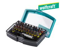 wolfcraft Caja de puntas, ranura/estrella (PH/PZ) / TORX® (T) / hexágono interior, 32 piezas - 2975000 - Caja de puntas, ranura/estrella (PH/PZ) / TORX® (T) / hexágono interior, 32 piezas