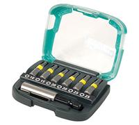 wolfcraft Caja de puntas TORX® (T 10-25), 7 piezas I 2978000 I 6 puntas Solid de diferentes tamaños, incl. portapuntas