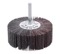 Wolfcraft cepillo abrasivo a láminas, grano 60, Ø 80 mm