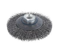 Wolfcraft Cepillo cónico de alambre de acero I 2705000 – rosca M14, ø100 x 15 mm