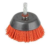 Wolfcraft Cepillo de copa 1506000 – alambre de nylon, agresivo I