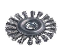 wolfcraft Cepillo de disco de alambre de acero inoxidable, trenzado I 2701000