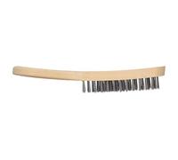 wolfcraft Cepillo manual de alambre de acero, modelo de madera I 2723000 I Para eliminar el óxido y limpiar