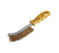 wolfcraft Cepillo manual de alambre de latón I 2716000 I Para eliminar el óxido y limpiar