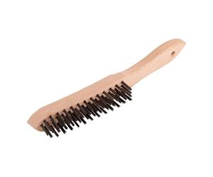 Wolfcraft Cepillo Metálico de Mano Acero 4 Filas Mango Madera 280mm