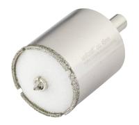 wolfcraft Corona de Diamante Ceramic para Azulejos y Baldosas, 68 mm | Sierra de corona con broca centradora, vastago de 10 mm y refrigeracion por esponja integrada. Art. nr. 5928000