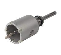 wolfcraft Corona de perforación con broca de carburo y adaptador SDS-Plus I 5459000 I Para instalaciones sanitarias y eléctricas en hormigón, paredes de ladrillo y piedra; profundidad de corte: 46 mm