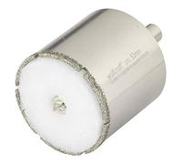 wolfcraft Corona de perforación de diamante "Ceramic" con broca centradora y vástago I 5929000 I Para instalaciones sanitarias y eléctricas en azulejos y baldosas; profundidad de corte: 45 mm
