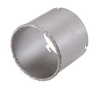 wolfcraft Corona de perforación recubierta de carburo de tungsteno, Ø 103 mm I 3467000 I Para instalaciones sanitarias y eléctricas en paredes de ladrillo y piedra; profundidad de corte: 55 mm