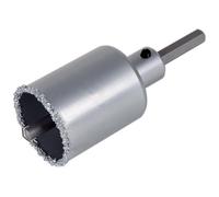 Wolfcraft Sierra de corona 3893000 - recubierta de carburo de tungsteno, adaptador, 55 mm, 1 pieza