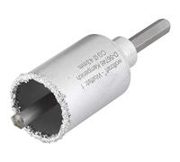 Wolfcraft Sierra de corona 3894000 recubierta de carburo de tungsteno, con adaptador, 55 mm, 1 pieza