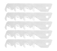 wolfcraft Cuchilla garfio separable I 4179000 | Cuchillas de gancho degradables con 4 segmentos y 0,5 mm de grosor para cortar alfombras y láminas en caja de almacenamiento
