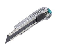 wolfcraft Cúter metálico con cuchillas negras separables de 18 mm "Profi-Sharp" I 4306000 I Para cortar con precisión materiales sólidos y duros I cuchilla negra extrafilada