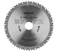 wolfcraft Disco de sierra circular de mano CT, serie marrón I 6736000 I Cortes rápidos y bastos