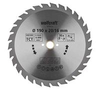 wolfcraft Disco de sierra circular de mano CT, serie verde I 6376000 I Cortes semigruesos y rápidos