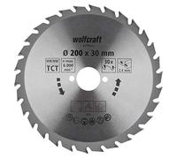 wolfcraft Disco de sierra circular de mano CT, serie verde I 6379000 I Cortes semigruesos y rápidos