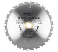 wolfcraft Disco de sierra circular para sierras circulares de mano a batería, serie lila, Ø 190 mm I 6347000 I Cortes semigruesos y rápidos