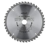wolfcraft Disco para sierras circulares de mesa CT, serie lila nueva I 6583000 I Cortes finos y limpios