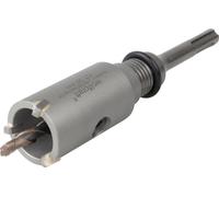 wolfcraft GmbH 5458000, Taladro percutor, Broca circular, Rotación en sentido horario, 3,5 cm, 70 mm, Para yeso, hormigón celular, ladrillo, piedra, mármol, granito, hormigón