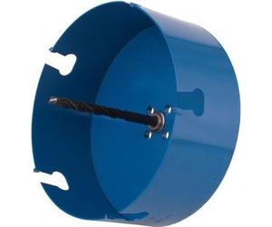 wolfcraft GmbH 5960000, Taladro autoperforante, para ladrillo, paneles de yeso, plástico, hormigón poroso, tejas, madera, color azul, con punta de carburo de tungsteno (TCT), vástago hexagonal