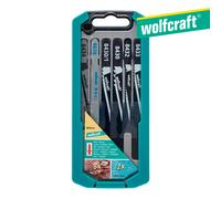 wolfcraft Juego de 10 hojas de sierra de calar, vástago en T I 8630000