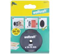 wolfcraft Guía para taladrar para sierras de corona, Ø 54-70 mm I 5952000 I Guía de sierras de corona para la ampliación centrada de taladros ya existentes