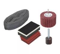 Wolfcraft, juego de 7 piezas para lijado y pulido de madera, modelo 5643000