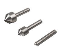 wolfcraft juego de avellanadores WS de 3 piezas, vástago redondo I 2504000