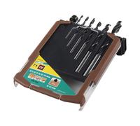 Wolfcraft juego de brocas espirales para madero, Ø 3-10 mm, 7 piezas