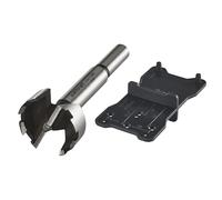 Wolfcraft Juego de brocas Forstner 8728000, 2 piezas para marcar y taladrar agujeros para bisagras